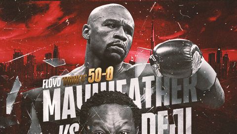 Floyd Mayweather cruises past r Deji Olatunji in exhibition with  sixth round stoppage