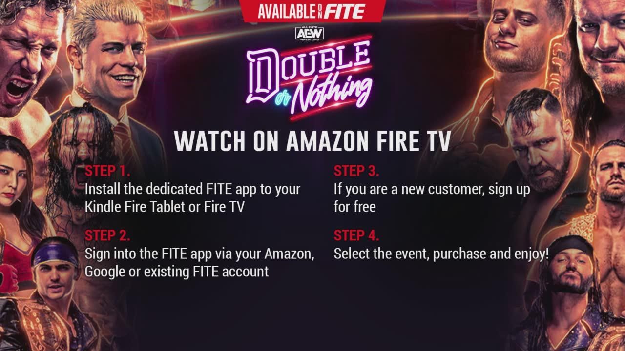 How to Watch AEW Double or Nothing 2021 TrillerTV Powered by FITE
