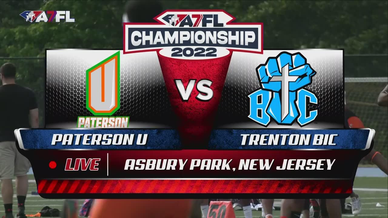 ▷ A7FL Football: NJ Schnow Tribe vs Trenton BIC - Official Replay - FITE