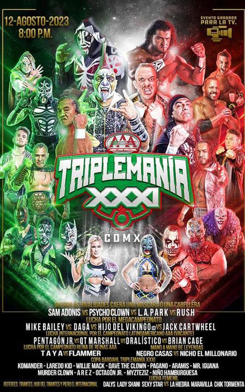 Lucha Libre AAA Worldwide: Triplemania XXXI Mexico City - Official PPV ...