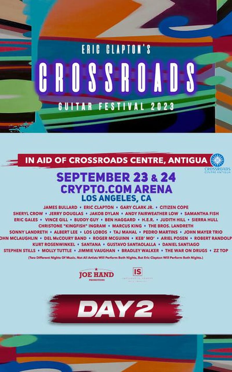 Eric Clapton's Crossroads Guitar Festival, Day 2 PPV Replay FITE