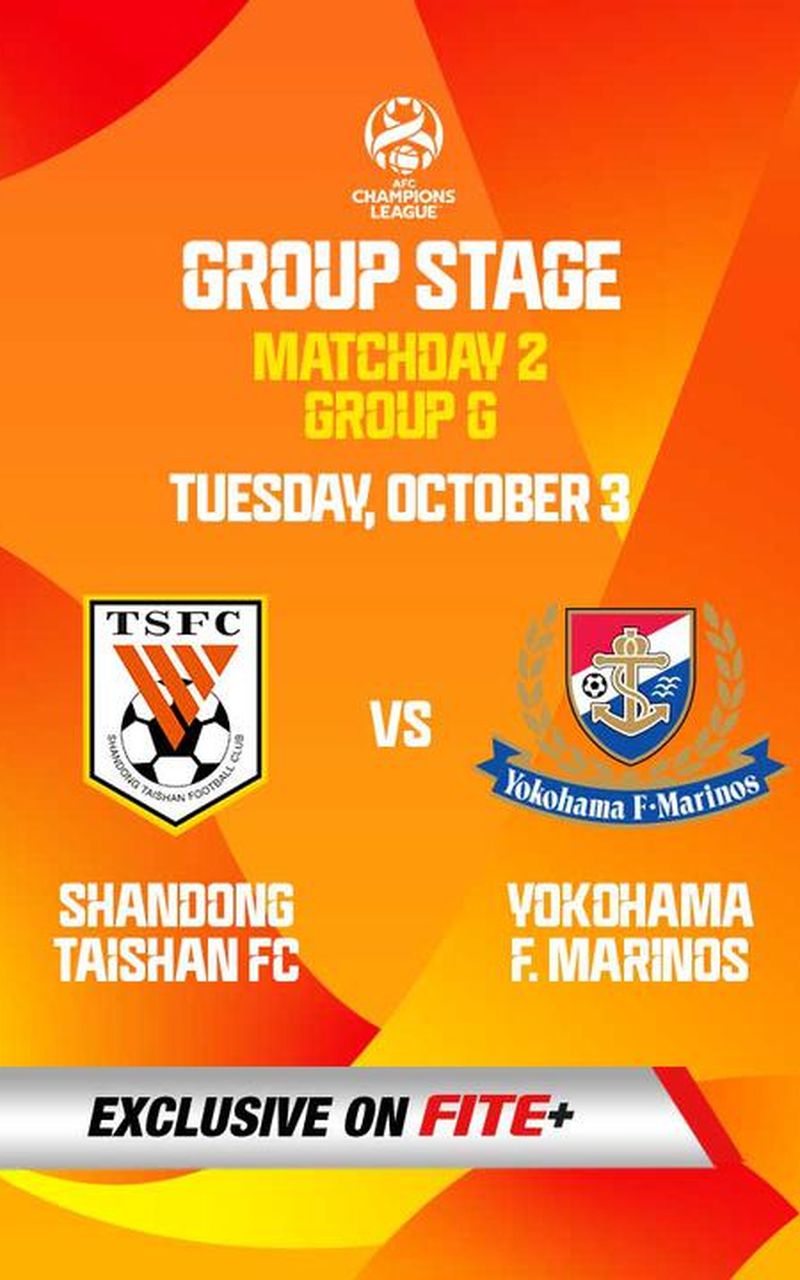 ▷ AFC Champions League 2023/24: Shandong Taishan FC vs Yokohama F. Marinos  - Official Replay - FITE