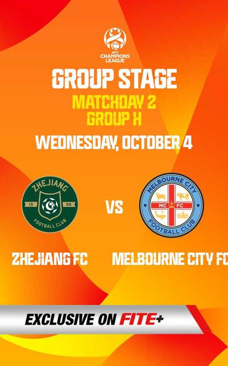 AFC Champions League: Assista ao vivo e de graça ao jogo Zhejiang x  Melbourne City