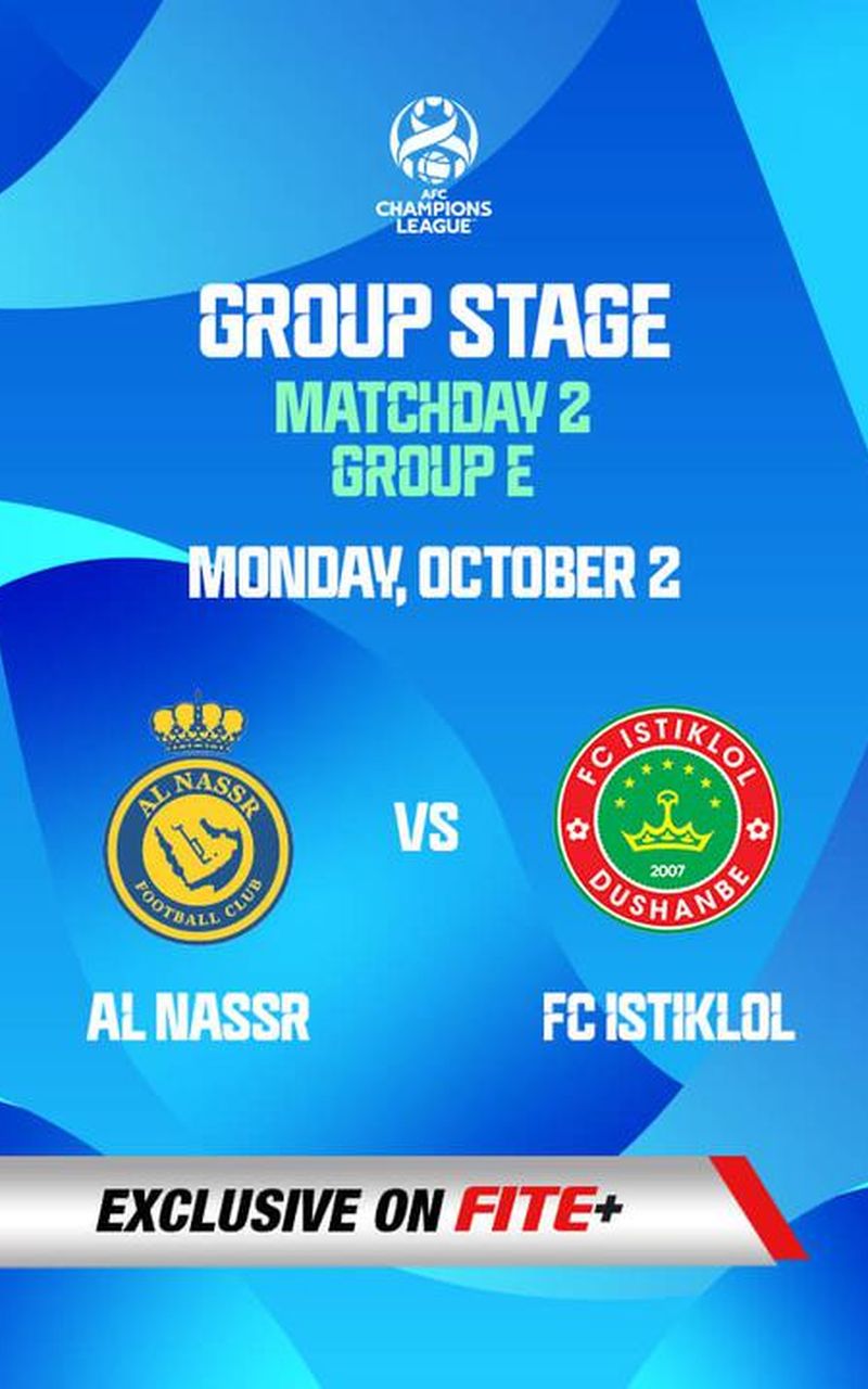 Watch Al-Nassr vs Istiklol live! Get AFC Champions League 2023-24