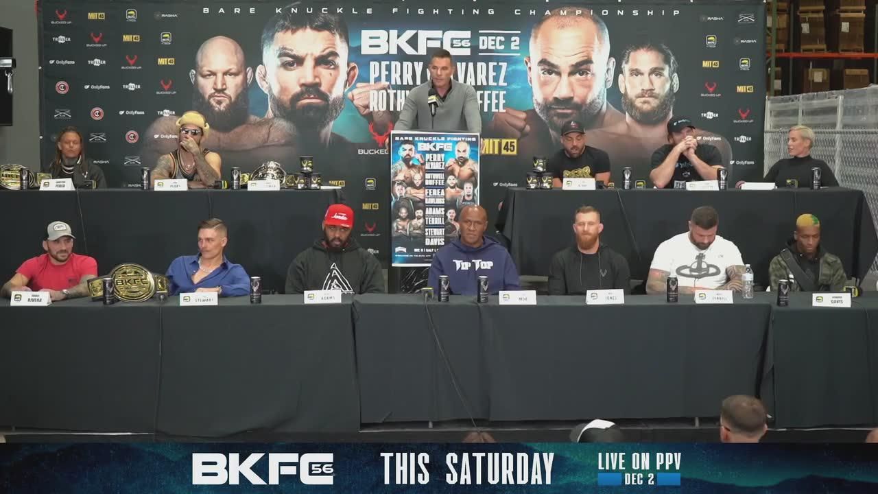 Sparks fly at final press conference before BKFC 56 on Saturday