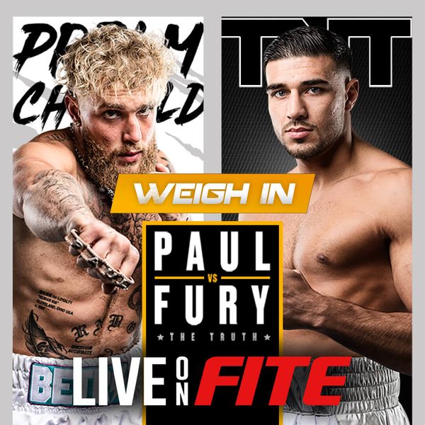 Paul vs Fury: Weigh In - Official Free Replay - TrillerTV - Powered by FITE